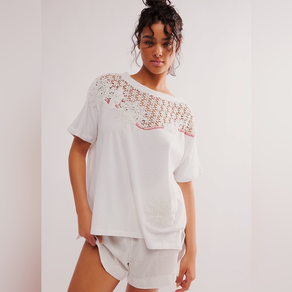 Free People Carly Twisted Tee NEW